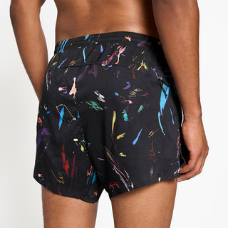 back view of ciele athletics ATShort 5 inch with liner short from the summer nights limited edition capsule, on a model