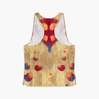 back view of the ciele athletics lightweight, race ready and performance driven singlet named RDSinglet in sphinx color