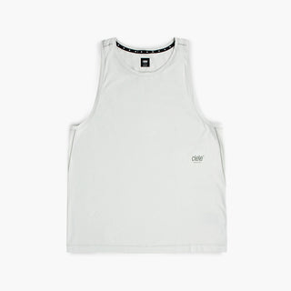 front view of ciele athletics DLYTSinglet lightweight and performance driven singlet in light grey