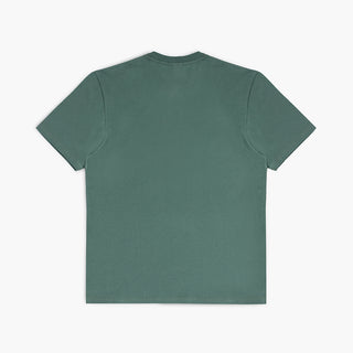 back view of ciele athletics unisex ORTShirt with the LE logo in turquoise color