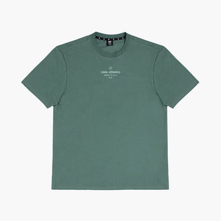 front view of ciele athletics unisex ORTShirt with the LE logo in turquoise color