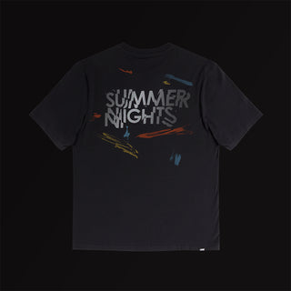 back view of ciele athletics unisex ORTShirt from the summer nights limited edition collection, focusing on reflective elements