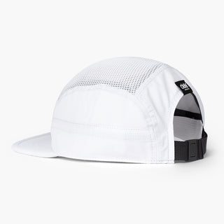 back view of the ciele athletics GOCap unisex running hat in ghost color