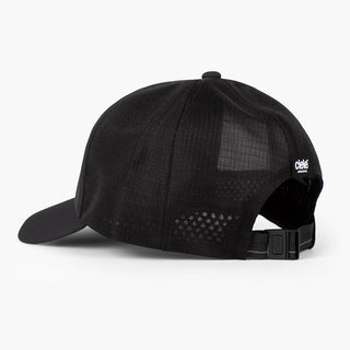 back view of the ciele athletics TRLCap unisex running hat with a curved brim in shadowcast color