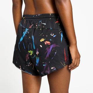 back view of ciele athletics ATShort 4 inch with liner short from the summer nights limited edition capsule, on a model