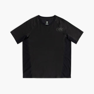 front view of the ciele athletics lightweight, race ready and performance driven T-Shirt for womens named RCDTShirt in shadowsphinx color