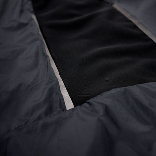 closeup view of the airBEAM back panel of the ciele athletics VNTJacket lightweight running jacket for men in shadowcast color