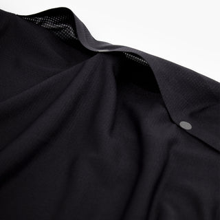 close view of the side vents on the ciele athletics FSTTShirt lightweight and performance driven T-Shirt in shadowcast