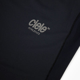 close view of the reflective logo on the ciele athletics DLYTshirt lightweight and performance driven T-Shirt in shadowcast