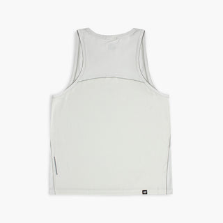 back view of ciele athletics DLYTSinglet lightweight and performance driven singlet in light grey