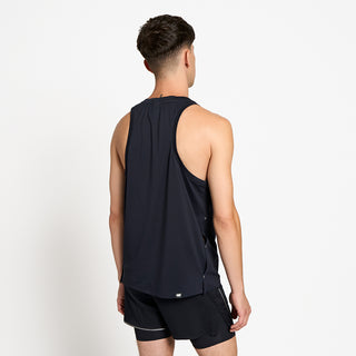 back view of ciele athletics FSTSinglet lightweight and performance driven singlet in shadowcast on a model