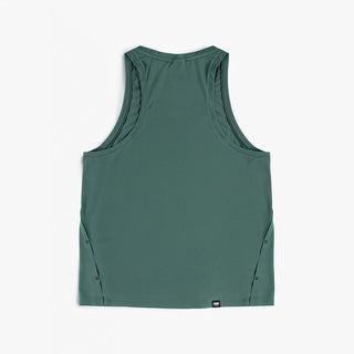 back view of ciele athletics FSTSinglet lightweight and performance driven singlet in silver pine