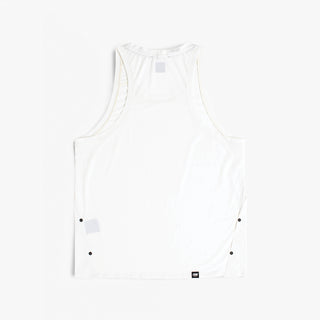 back view of ciele athletics FSTSinglet lightweight and performance driven singlet in ghost