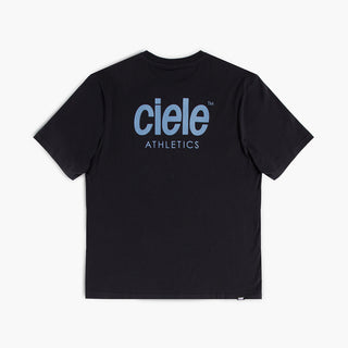 back view of ciele athletics unisex ORTShirt with athletics logo in ironcast color