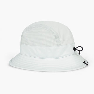 back view of ciele athletics GOBucket Comp Athletics unisex running buckethat in light grey color