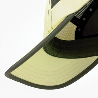 underbrim view of the ciele athletics GOCap C Classic C Plus Box unisex running hat in glade color