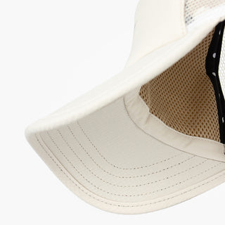 underbrim view of the ciele athletics TRLCap unisex running hat with curved brim in rainy day color