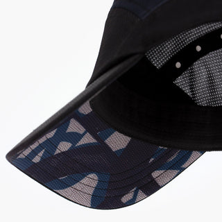 underbrim view of the ciele athletics FSTCap SC EQ Frames unisex running hat in whitaker color