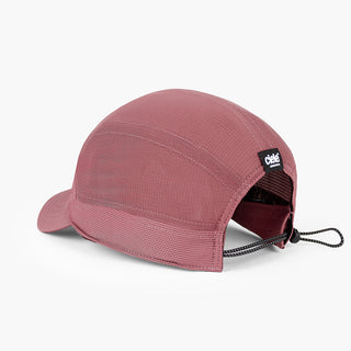back view of the ciele athletics FTSCap unisex running hat with a curved brim in deco rose color