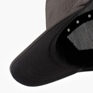 underbrim view of the ciele athletics FSTCap Icon Circle C unisex running hat in shadowcast color