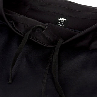 close view of the C logo and reflective details on the ciele athletics TRNShort 4 inch with a brief in shadowcast color