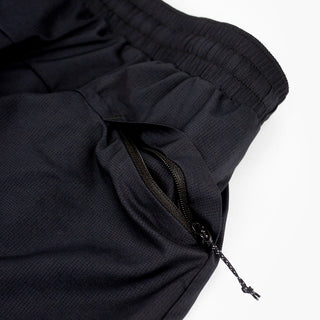 close view of the zippered side pocket of the ciele athletics ATShort 4 inch with liner short in shadowcast color