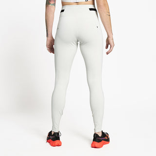 back view of ciele athletics FSTTight running tight in light grey on a model