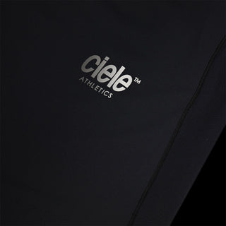 close view of the reflective logo on the ciele athletics DLYTshirt lightweight and performance driven T-Shirt in shadowcast, when reflective