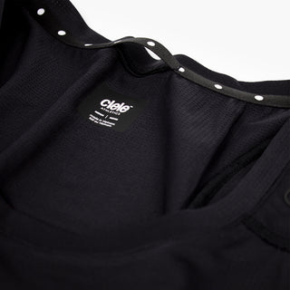 close view of the quick dry loop on the ciele athletics FSTSinglet lightweight and performance driven singlet in ghost