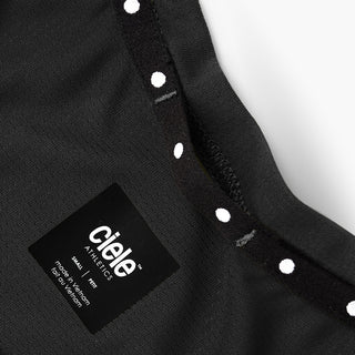 close view of the quick dry loop on the ciele athletics FSTSinglet lightweight and performance driven singlet in ghost