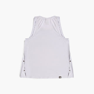 back view of ciele athletics FSTSinglet lightweight and performance driven singlet in misty lilac