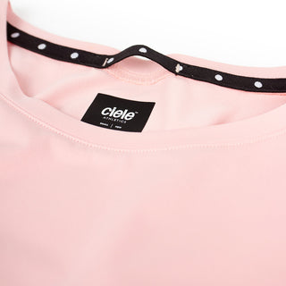 close view of the quick dry loop on the ciele athletics DLYTSinglet lightweight and performance driven singlet in peachskin